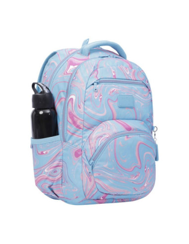 MOCHILA ECO-FRIENDLY ESTAMPADO VERDE Y ROSA -...