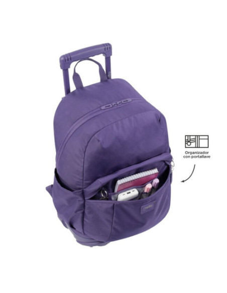 MOCHILA ESCOLAR CON RUEDAS COLOR AZUL MARINO - TRIK TOTTO MA03TKI003-23100-Z1V