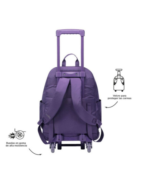 MOCHILA ESCOLAR CON RUEDAS COLOR AZUL MARINO - TRIK TOTTO MA03TKI003-23100-Z1V