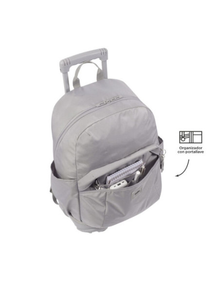 MOCHILA ESCOLAR CON RUEDAS COLOR GRIS - TRIK TOTTO MA03TKI003-23100-G78