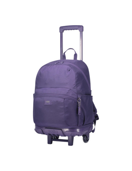 MOCHILA ESCOLAR CON RUEDAS COLOR MORADO - TRIK  TOTTO MA03TKI003-23100-M4R