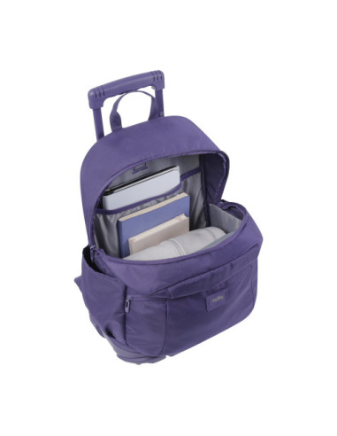 MOCHILA ESCOLAR CON RUEDAS COLOR MORADO - TRIK...