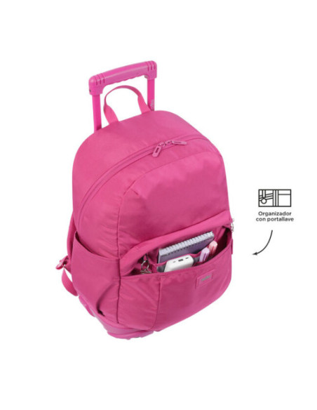 MOCHILA ESCOLAR CON RUEDAS COLOR ROSA - TRIK TOTTO MA03TKI003-23100-M89