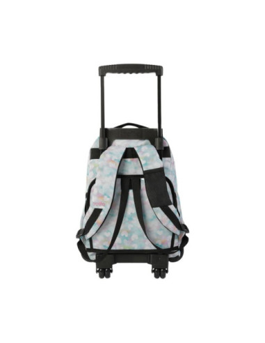 MOCHILA ESCOLAR CON RUEDAS CORAZONES PASTEL...