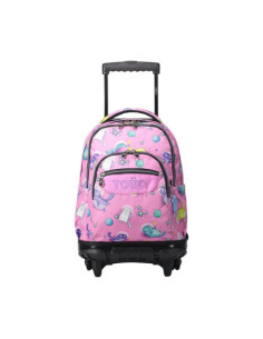 MOCHILA ESCOLAR CON RUEDAS GATOS ASTRONAUTAS TOTTO MA03ECO006-2310P-9I9