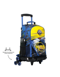 MOCHILA ESCOLAR CON RUEDAS GRANDE DE CARRERAS DE COCHES TOTTO MJ03VLC003-2310-6J7L
