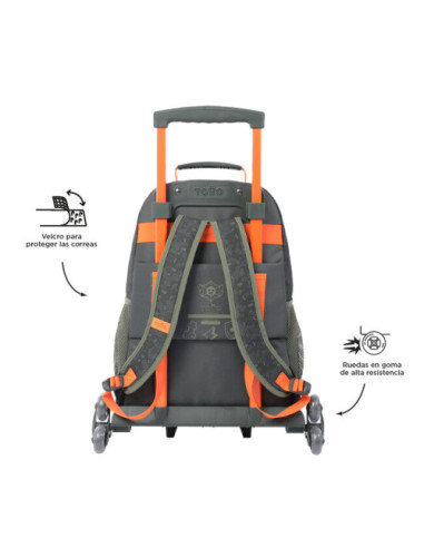 MOCHILA ESCOLAR CON RUEDAS GRANDE DE CARTOONS...