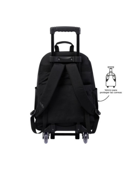 MOCHILA ESCOLAR CON RUEDAS GRANDE NEGRA - TRIK TOTTO MA03TKI003-22200-N01