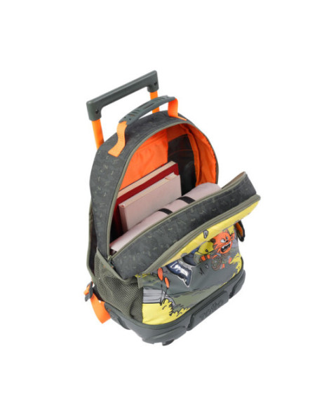 MOCHILA ESCOLAR CON RUEDAS MEDIANA DE CARTOONS TOTTO MJ03BWM005-2310-4DJM