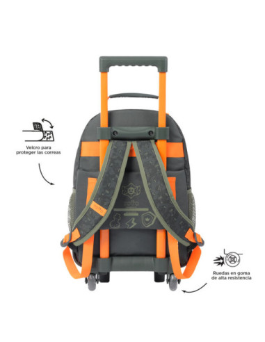 MOCHILA ESCOLAR CON RUEDAS MEDIANA DE CARTOONS...