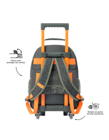 MOCHILA ESCOLAR CON RUEDAS MEDIANA DE CARTOONS TOTTO MJ03BWM005-2310-4DJM