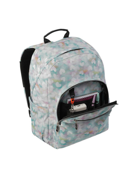 MOCHILA ESCOLAR CORAZONES PASTEL TOTTO MA04ECO001-23110-4HX