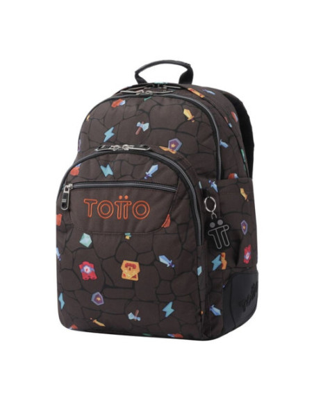 MOCHILA ESCOLAR ESTAMPADO VIDEOJUEGO - CRAYOLES TOTTO MA04ECO029-2210N-3Y7