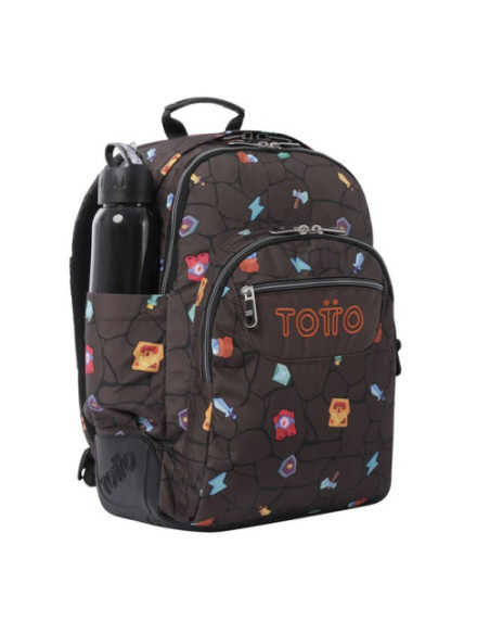 MOCHILA ESCOLAR ESTAMPADO VIDEOJUEGO - CRAYOLES TOTTO MA04ECO029-2210N-3Y7