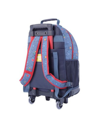 MOCHILA ESCOLAR GRANDE 3 RUEDAS - ATLAS TOTTO...