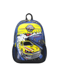 MOCHILA ESCOLAR GRANDE DE CARRERAS DE COCHES TOTTO MJ04VLC003-2310-6J7L