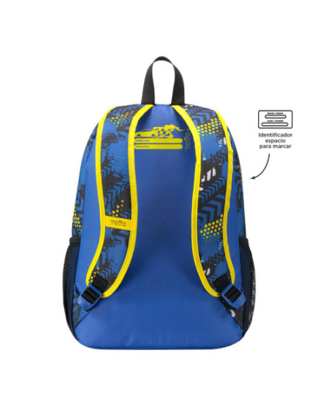 MOCHILA ESCOLAR GRANDE DE CARRERAS DE COCHES TOTTO MJ04VLC003-2310-6J7L