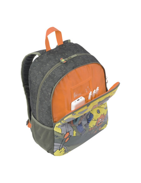MOCHILA ESCOLAR GRANDE DE CARTOONS TOTTO MJ04BWM003-2310-4DJL