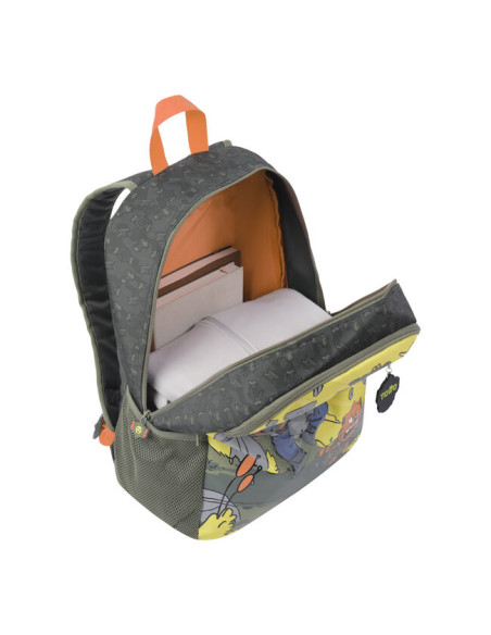 MOCHILA ESCOLAR GRANDE DE CARTOONS TOTTO MJ04BWM003-2310-4DJL