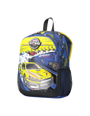 MOCHILA ESCOLAR MEDIANA DE CARRERAS DE COCHES...