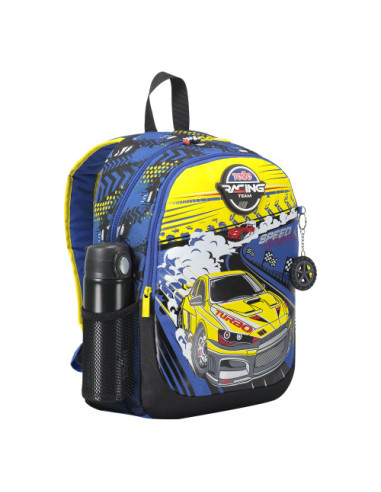 MOCHILA ESCOLAR MEDIANA DE CARRERAS DE COCHES...