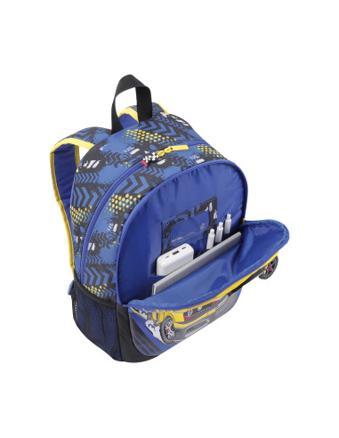MOCHILA ESCOLAR MEDIANA DE CARRERAS DE COCHES...
