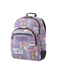 MOCHILA ESCOLAR MORADO CIBER - CRAYOLES TOTTO MA04ECO029-2210N-2QI 2