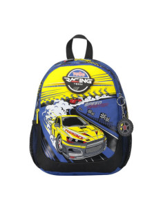 MOCHILA ESCOLAR PEQUEÑA DE CARRERAS DE COCHES TOTTO MJ04VLC001-2310-6J7S