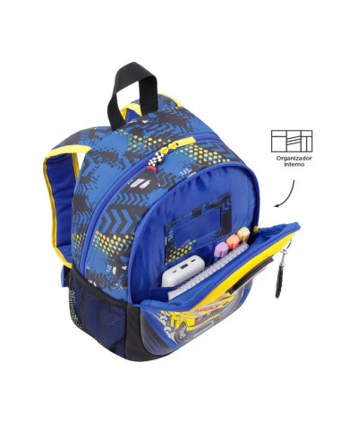 MOCHILA ESCOLAR PEQUEÑA DE CARRERAS DE COCHES...