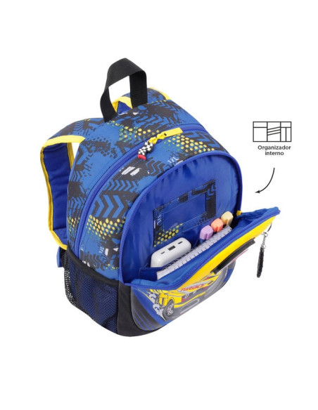 MOCHILA ESCOLAR PEQUEÑA DE CARRERAS DE COCHES TOTTO MJ04VLC001-2310-6J7S
