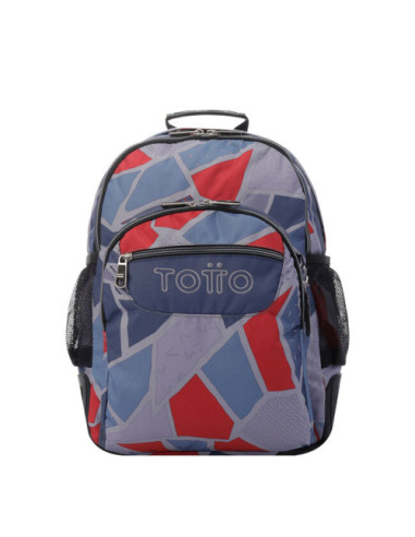 MOCHILA INFANTIL GRIS Y AZUL TOTTO MA04ECO029-2120N-2JG