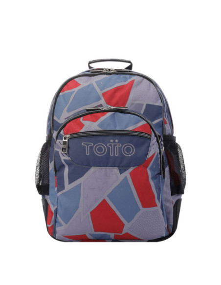 MOCHILA INFANTIL GRIS Y AZUL TOTTO MA04ECO029-2120N-2JG