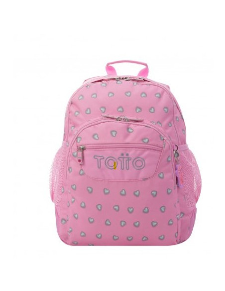 MOCHILA INFANTIL ROSA CORAZONES BOLSILLOS TOTTO MA04ECO029-2120N-7IU