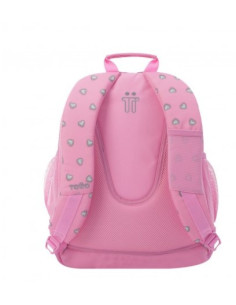 MOCHILA INFANTIL ROSA CORAZONES BOLSILLOS TOTTO MA04ECO029-2120N-7IU 2