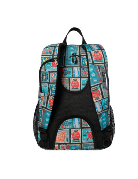 MOCHILA JUVENIL ESO Y BACHILLERATO MULTIUSIOS SELLOS VIAJES TOTTO MA04SUP002-2010G-0W6