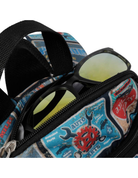 MOCHILA JUVENIL ESO Y BACHILLERATO MULTIUSIOS SELLOS VIAJES TOTTO MA04SUP002-2010G-0W6