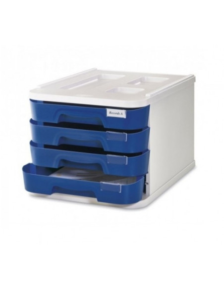 MODULO DE 4 CAJONES POLIESTIRENO AZUL FAIBO 1000M-07