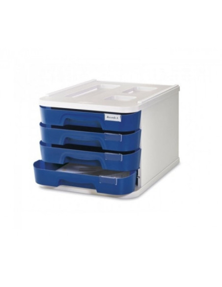 MODULO DE 4 CAJONES POLIESTIRENO AZUL OSCURO FLUOR FAIBO 1000M-52