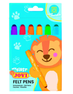 MY FIRST FELT PEN ESTUCHE 6 ROTULADORES COLORES SURTIDOS NEW JOVI 1206
