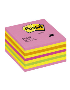CUBO 450 HOJAS NOTAS ADHESIVAS 76X76MM COLORES NEÓN 2028-NP POST-IT 7100200378