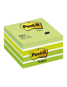CUBO 450 HOJAS NOTAS ADHESIVAS 76X76MM COLORES SURTIDOS VERDES 2028-GN POST-IT 7100200375