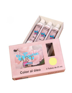 CAJA 3 TUBOS 21ML. ÓLEO Nº.08 AMARILLO CADMIUN WONDER ART BY PRYSE 6250008