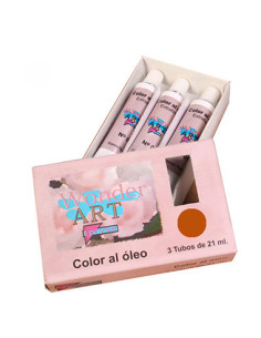 CAJA 3 TUBOS 21ML. ÓLEO Nº.20 ROJO CADMIUN OSCURO WONDER ART BY PRYSE 6250020