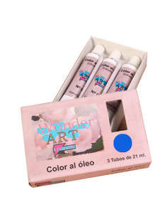CAJA 3 TUBOS 21ML. ÓLEO Nº.28 AZUL ULTRAMARINO WONDER ART BY PRYSE 6250028