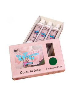 CAJA 3 TUBOS 21ML. ÓLEO Nº.37 SOMBRA TOSTADO WONDER ART BY PRYSE 6250037