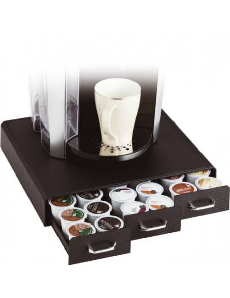 ORGANIZADOR LA HORA DEL CAFÉ 3 CAJONES PARA CÁPSULAS 325X340X65 MM NEGRO ARCHIVO 2000 CD902 NE