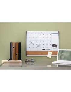 ORGANIZADOR MENSUAL MAGNETICO+TABLERO CORCHO HORIZONTAL 585x430MM NOBO 1903813 2