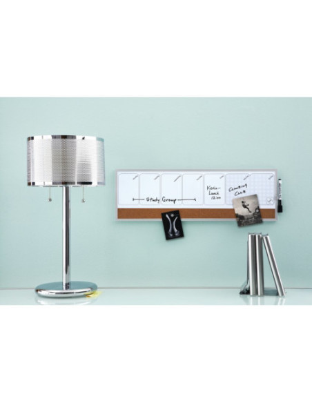 ORGANIZADOR SEMANAL MAGNETICO+TABLERO CORCHO HORIZONTAL 585x190MM NOBO 1903780