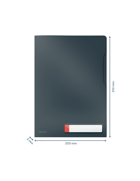 P-3 DOSSIER PRIVACIDAD COSY GRIS LEITZ 47080089