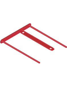 PACK 100 FASTENER METAL FLEXIBLE D-CLIP ROJO BANKERS BOX 1189301